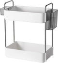White Two-Tier Countertop Organizer