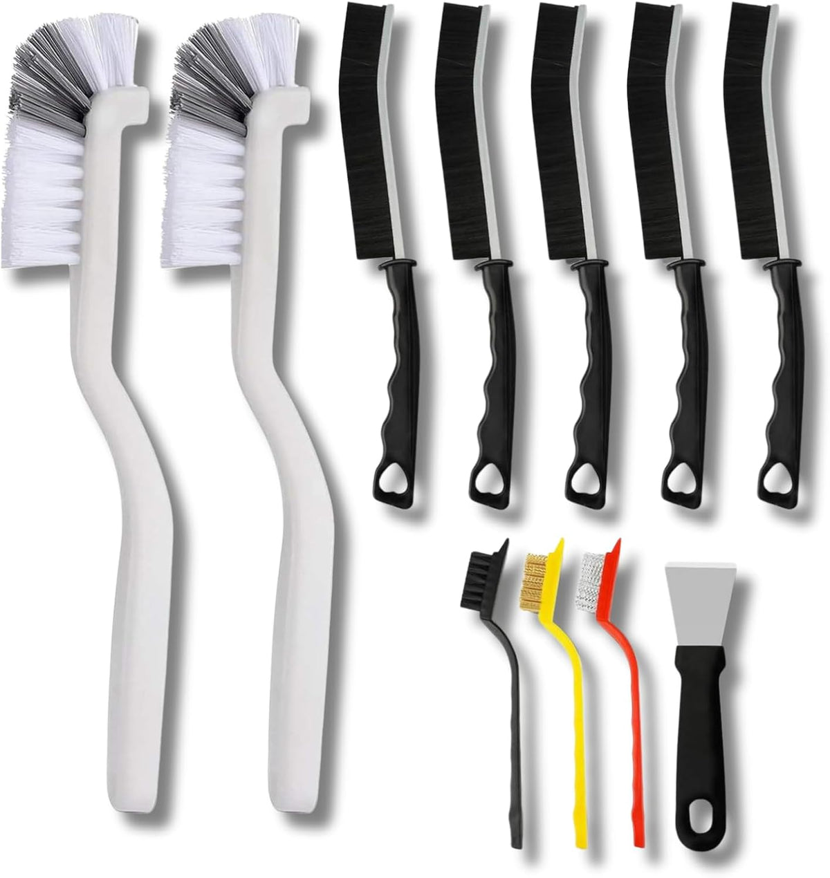 Eleven-Piece Household Cleaning Brush Set