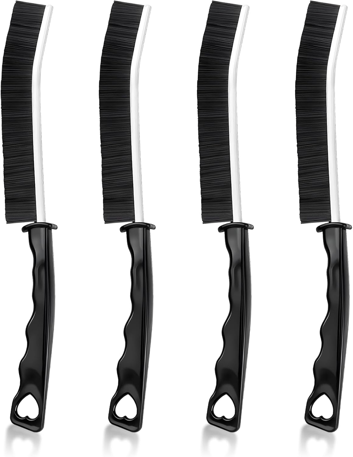 Black Crevice Cleaning Brushes, Set of Four
