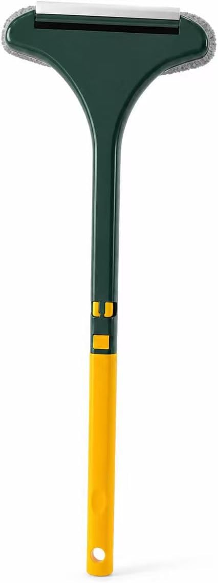 Green Window Screen Brush with Microfiber Pad