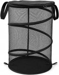 Black Foldable Mesh Laundry Basket