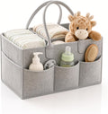Gray Felt Storage Caddy with Carry Handles